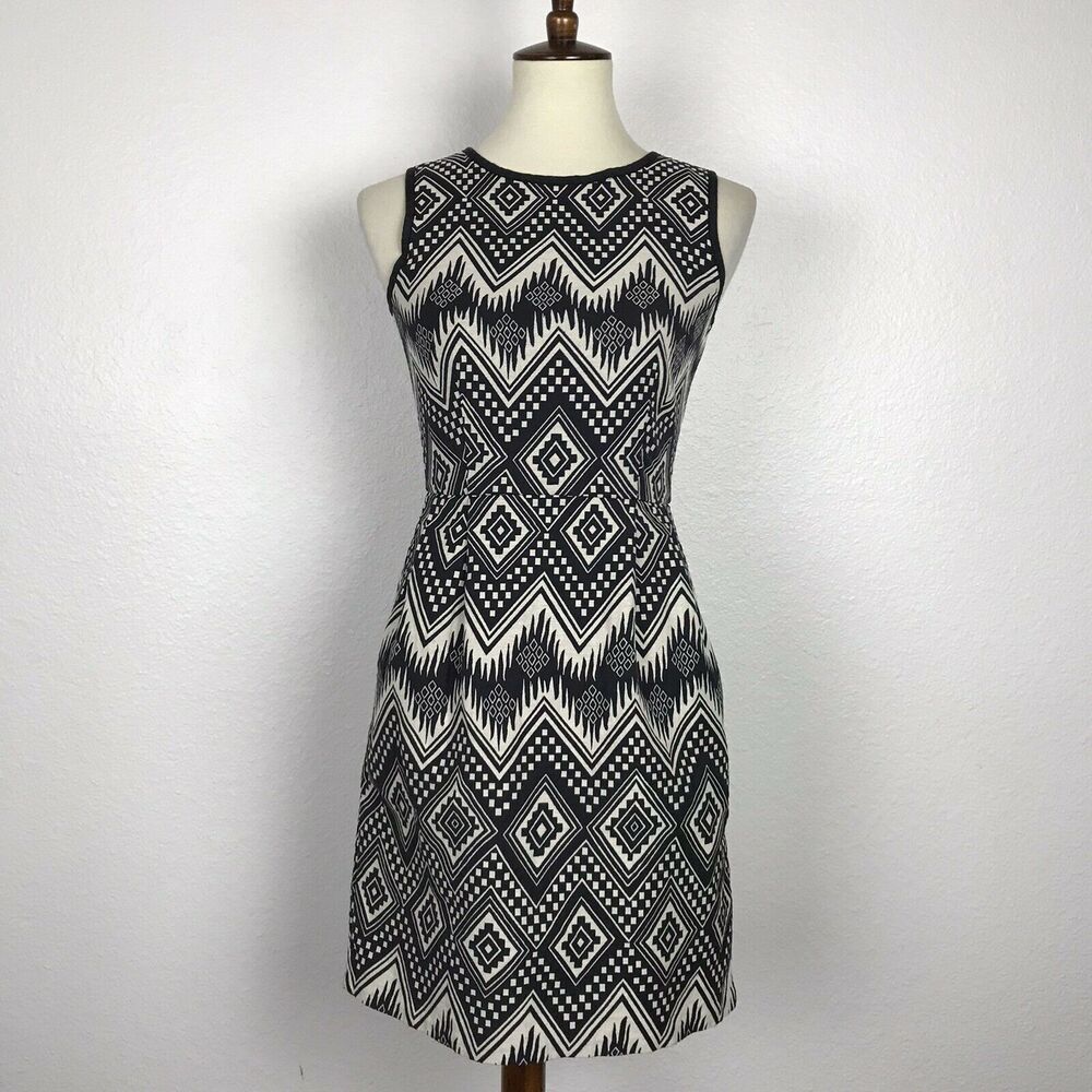 J. Crew Print Stretch Bodycon Sheath Dress